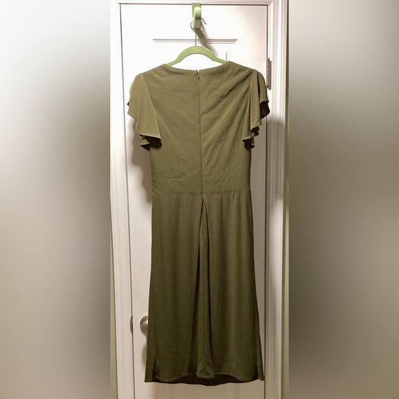 MAC DUGGAL FLOUNCE SLEEVE MIDI DRESS NWT 8 - Picture 7 of 9